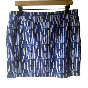 Annika Cutter & Buck Geometric Print Golf Skirt/Skort Size 10